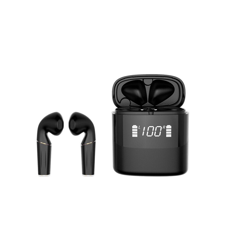 Wireless Earbuds for Huawei Wireless Headphones Huawei P30 Mate 40 Nova 8 Honor V40 Bluetooth Earbuds with Mic LCD Display: Black