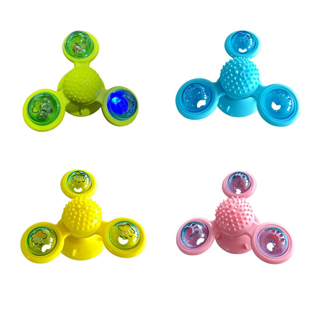 Pet Toy Interactive Cat Puzzle Training Rotary Table Ball Mill Rotating Cat Toys Cat Games Cat Supplies Cat windmill
