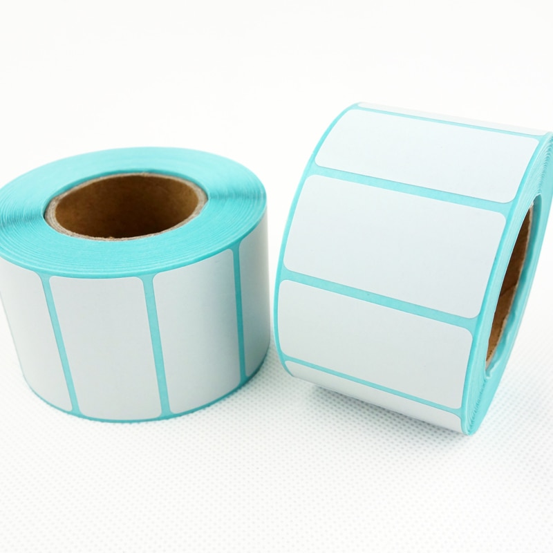 Rouleaux d'étiquettes thermiques directes, 40mm x 20mm (1000 autocollants), 7 couleurs disponibles, autocollants vierges imprimés
