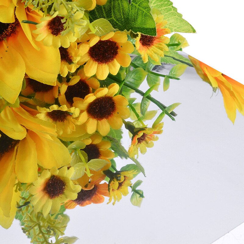 16pcs 15cm*15cm Square Adhesive Mirror Stickers Mirror Effect Tile Wall Sticker Decals For Home Bathroom Wall Decoration