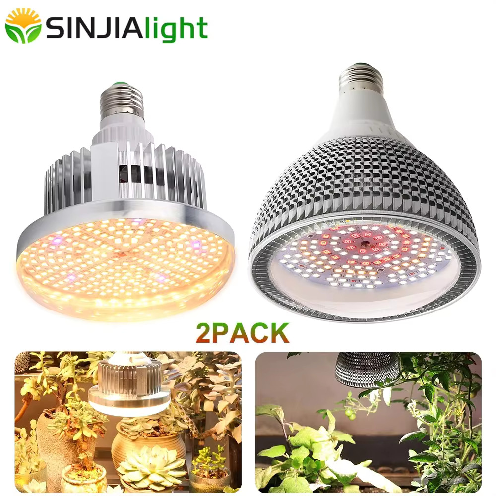 2Pack 150W LED Wachsen Licht Birne Volle Spektrum Fitolamp Anlage Wachsen Lampe E27 LED Beleuchtung für Blumen Pflanzen innen Wachsen Kasten