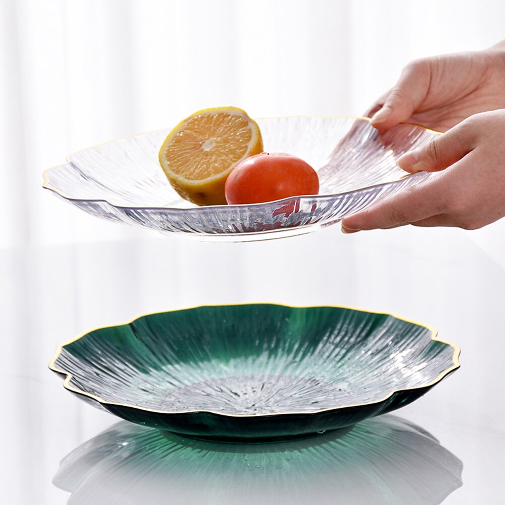 2pcs Dry Fruit Tray Food Serving Tray Snacks Plate Home Fruit Container
