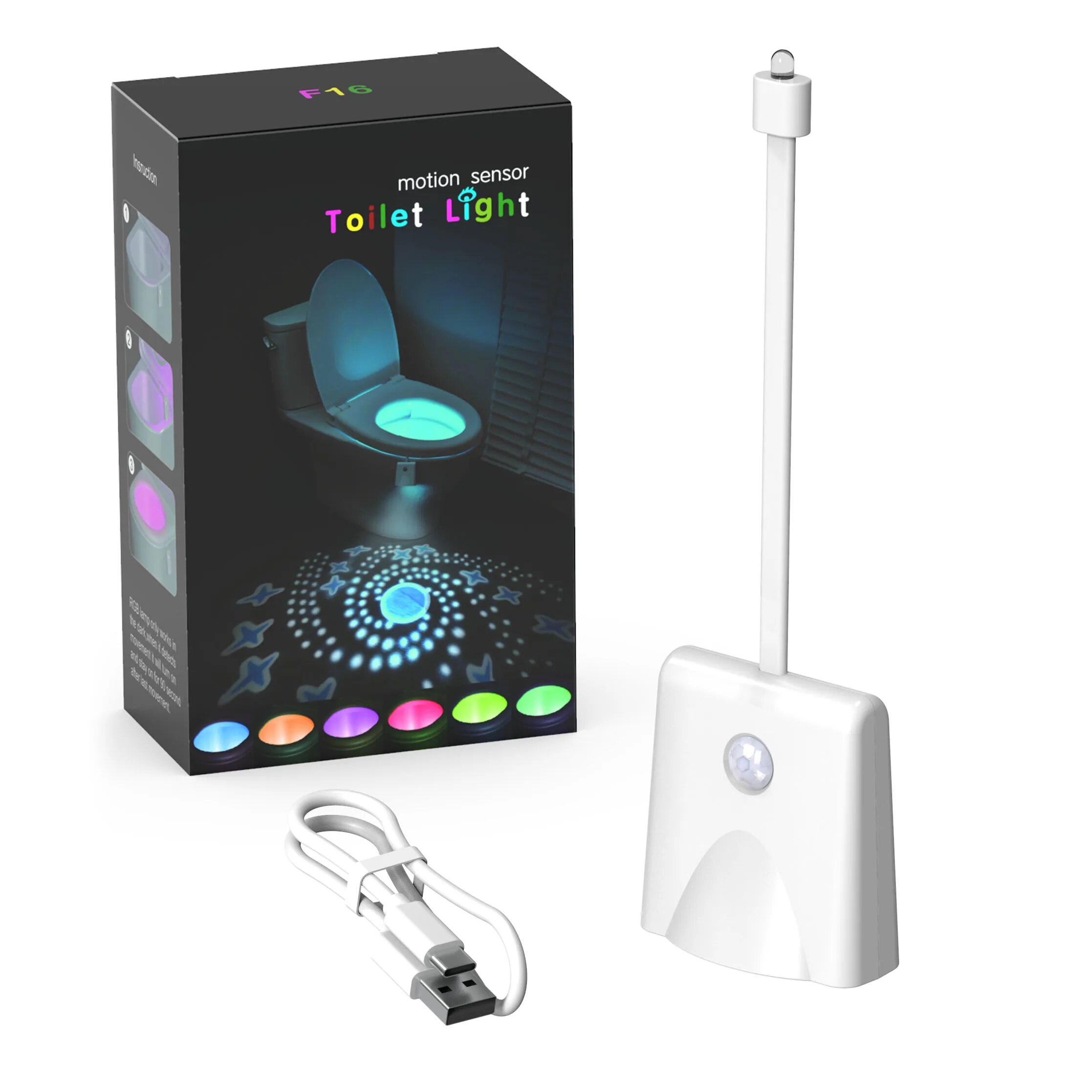 TOACH LED Taschenlampe LED Bewegungs sensor Toiletten schüssel Licht Wasserdicht
