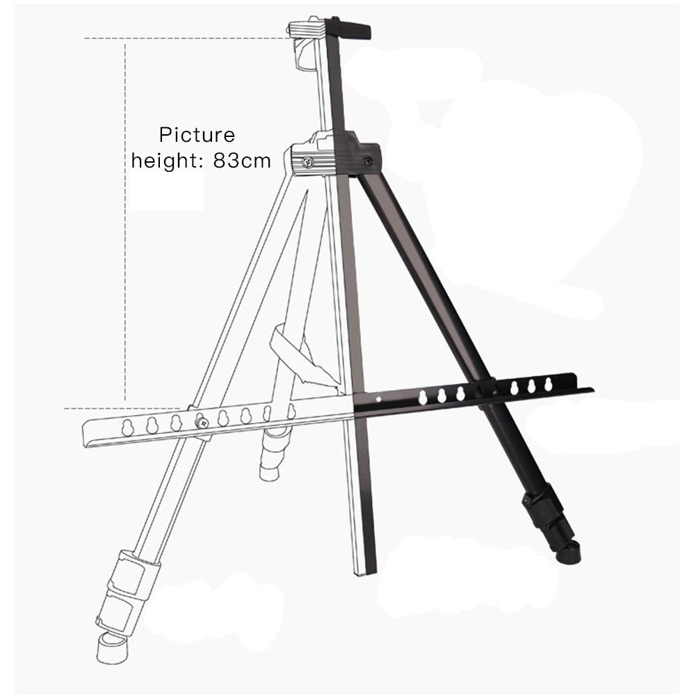 Metal Sketch Easel Stand Foldable Sketching Easel Display stand Artist Art Tools