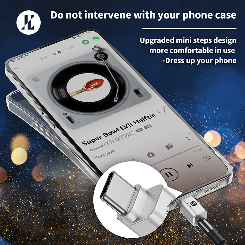 JCALLY JA56 Type-c To 3.5mm Earphone Digital Audio Code Adapter for Android Phone Call, Live,Gaming