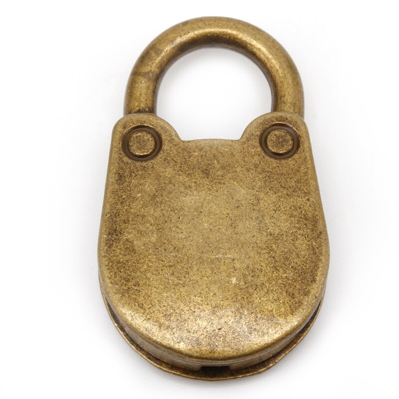 Gammal vintage gammal antik stil mini archaize hänglås nyckellås med nyckel (parti  of 3)