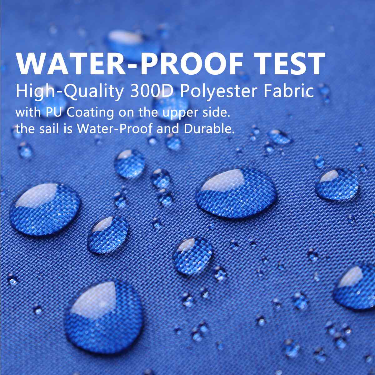 300D Sun Shade Sail Waterproof Rectangle Triangle Garden Beach Awning Camping Patio Pool Sun Canopy Tent Sun Shelter Royal Blue