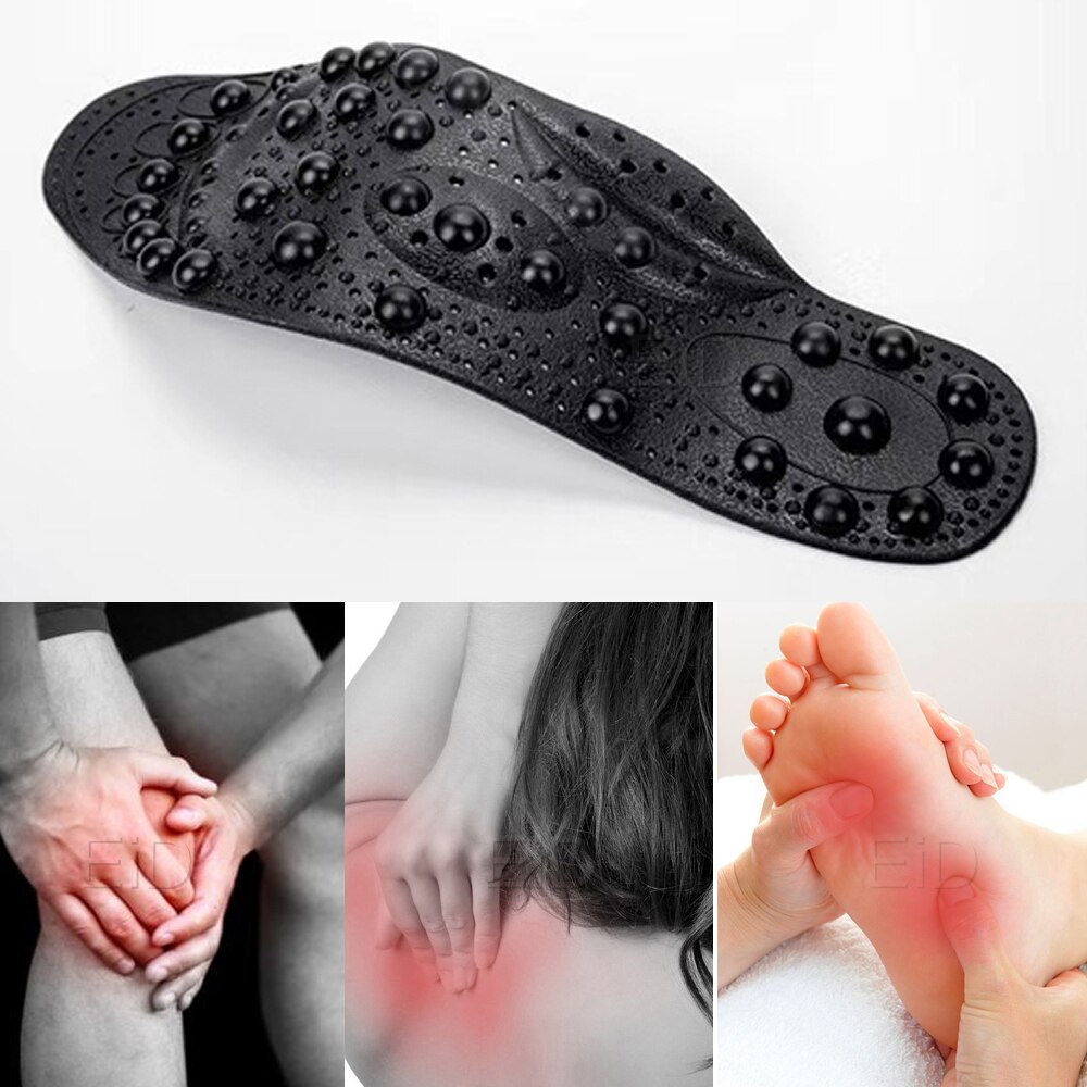 Eid bedste 68 stk magnet magnetisk massage indlægssåler fod akupressur sko puder terapi slankende indlægssåler til vægttab mand kvinder