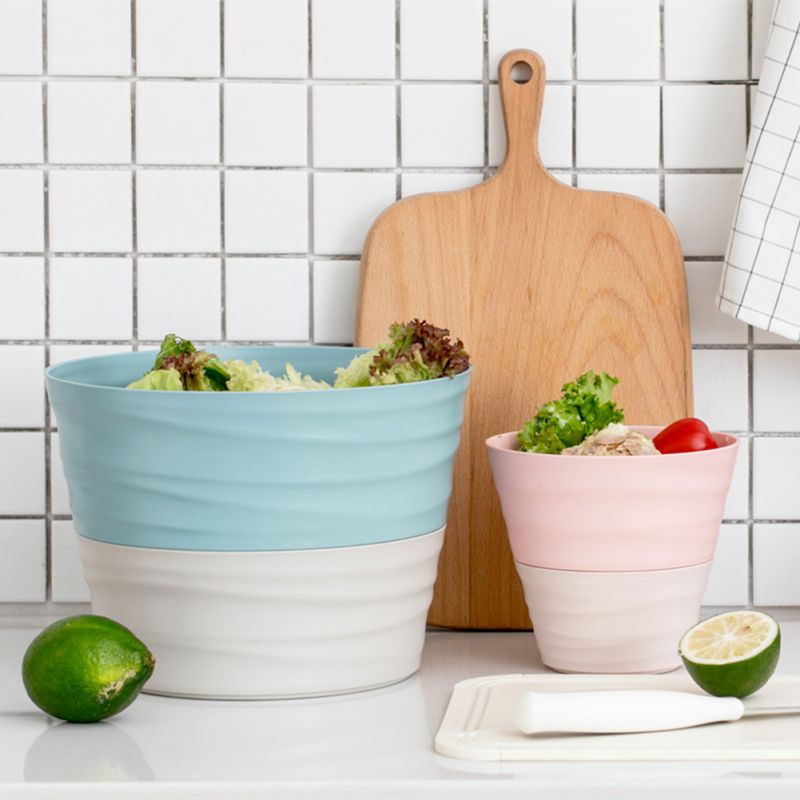 Fruit Vegetables Salad Bowl Five Piece Set Terrace Overlapping Kitchen Accessories`