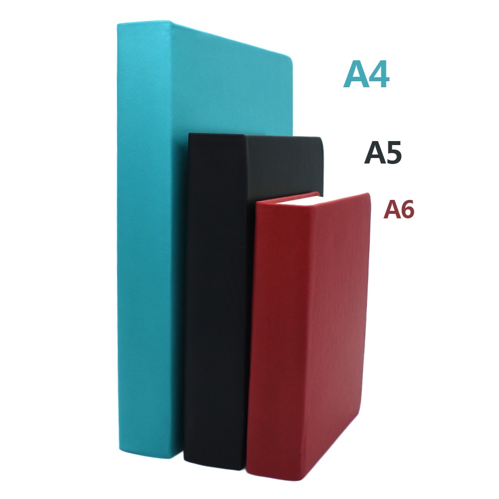 Super Thick Blank Pages Notebook A4 A5 A6 Travel Journal For Students Leather Soft Cover Diary Sketchbook School Stationery