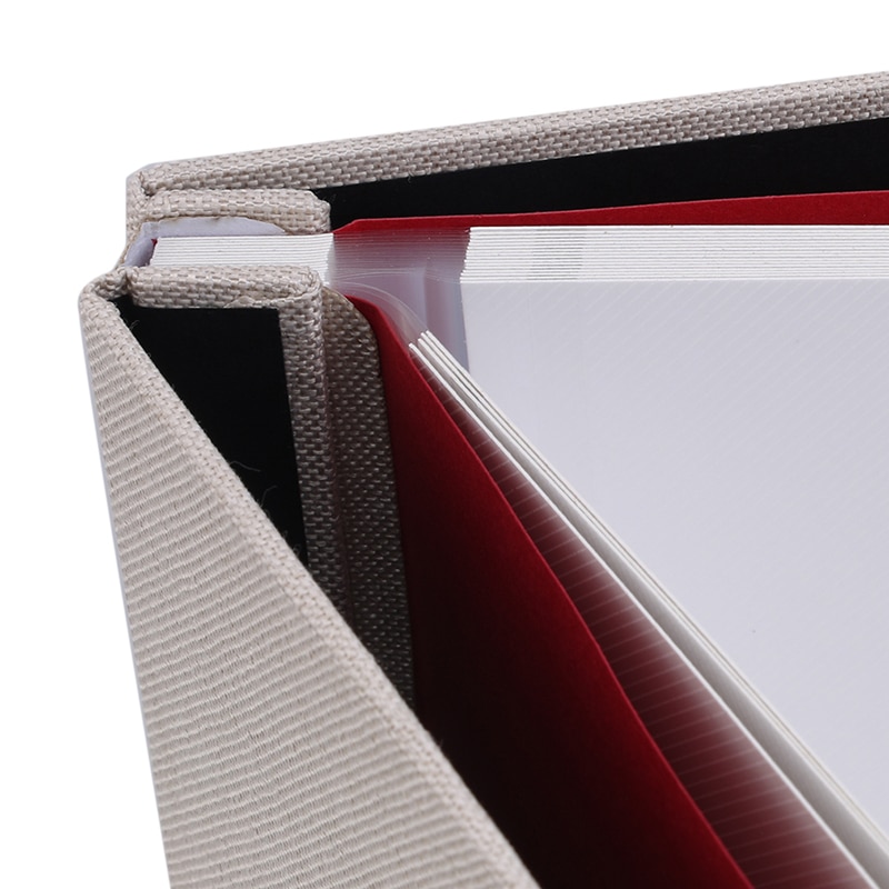 Self-adhesive Linen Cover Album White Inside Page DIY Album Family Lovers Child Handmade