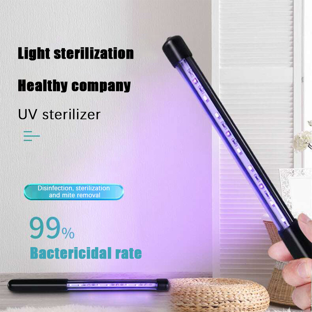 UV Sanitizer Travel Wand UV Light For Hotel Household Wardrobe Toilet Car Disinfection Lamp IP55 Protection 5W Hand-held