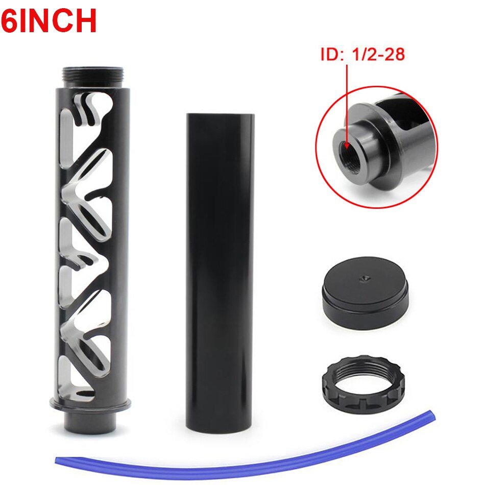 Aluminum Trap 1/2-28 5/8-24 6inch 10inch Single Core Fuel Filter Fuel Trap Solvent Trap for NAPA 4003 WIX 24003 Car Motorbike: 6BLK1228A-3.5cm