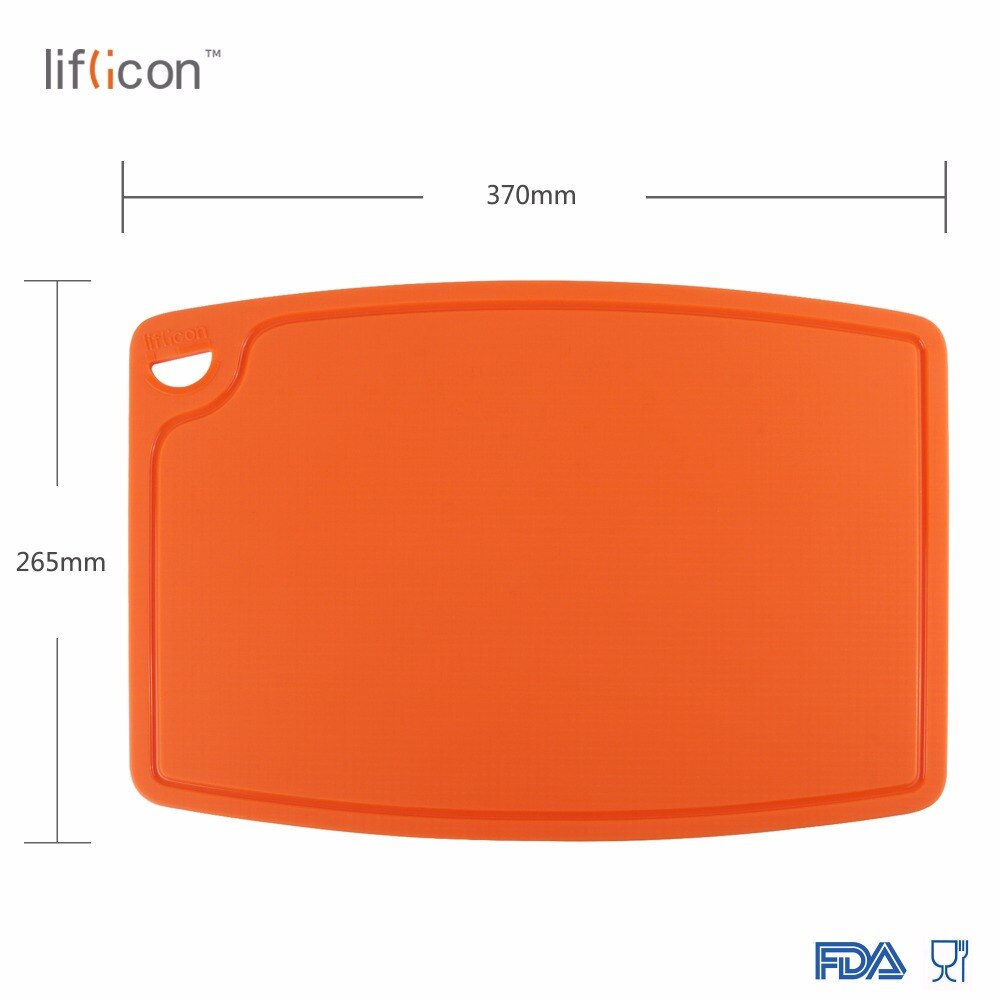 Liflicon Large Silicone Cutting Board Meat &amp; Veggie Cut Prep Nonslip Flexible Chopping Boards Antimicrobial Thick Cutting Boards
