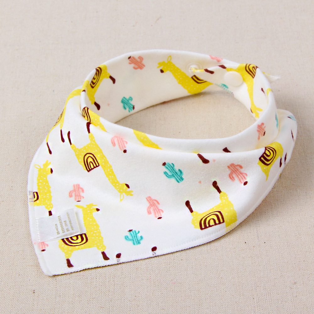Bavaglino neonato Della Ragazza del Ragazzo Bandana Acqua Assorbe Bib Burp Triangolo di Stoffa Sciarpa Del Bambino Del Cotone Burp Del Bambino Di Natale Accessori: 2