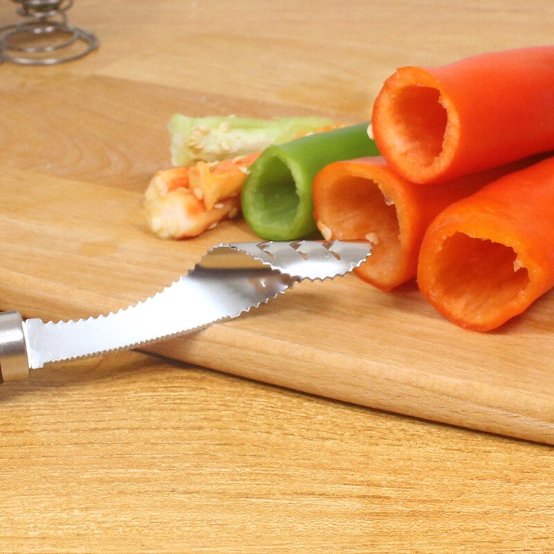 304 Stainless Steel Pepper Corer, Home Kitchen Green Pepper Corer, Stainless Steel Vegetable Corer