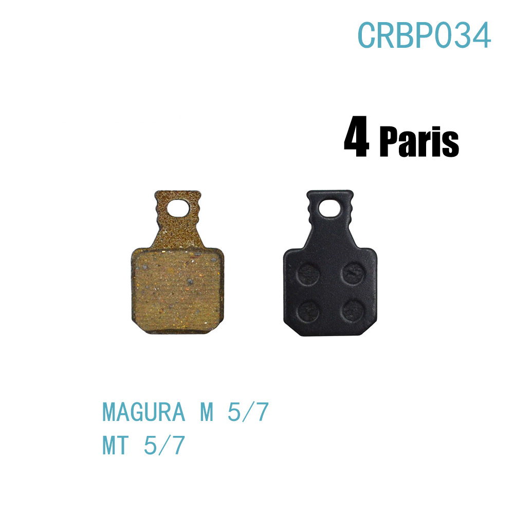 EOOZ 4 Pair Semi - Metallic bicycle DISC BRAKE PADS for Hope TECH X2: CRBP034