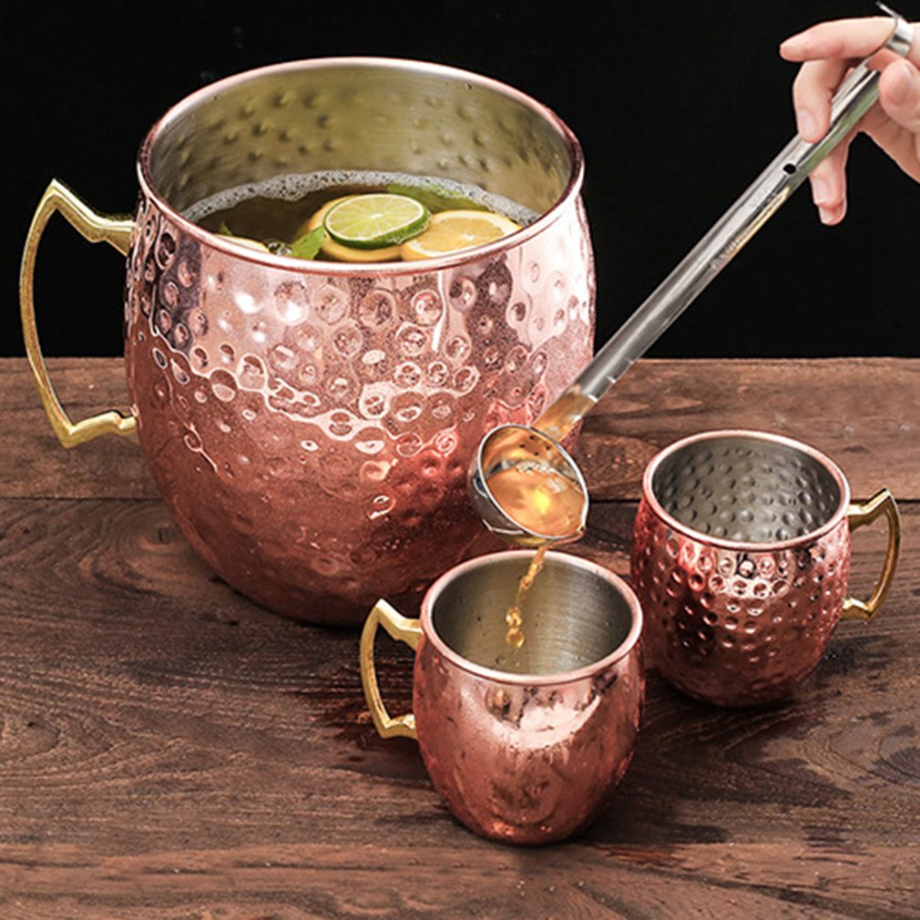 Giant 5L Hammered Moscow Mule Mug Mega Mug Moscow Mule Ice Bucket Glasses Mug Stainless Steel Mugs for Party Bar