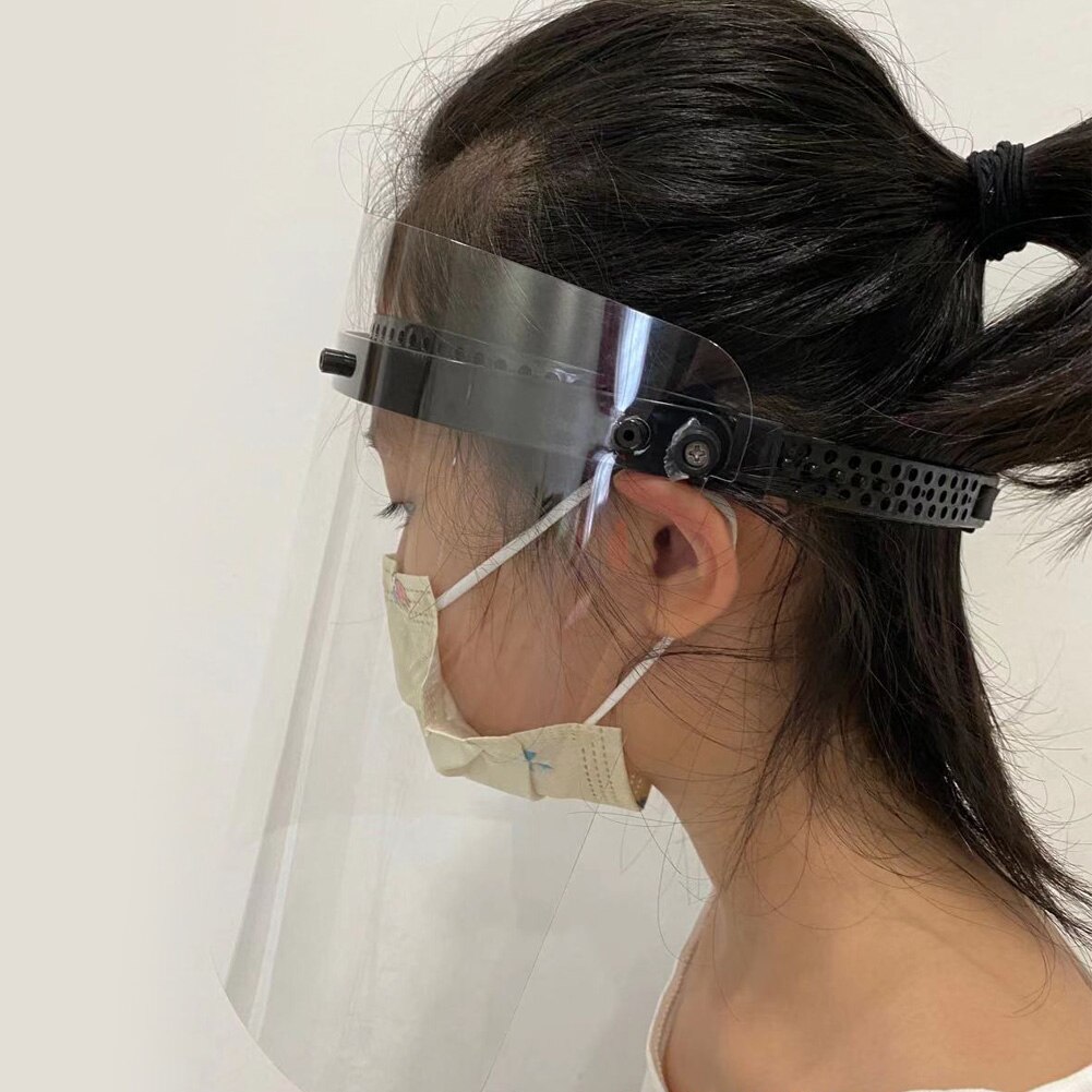 Transparent Protect Mask Splashproof Prevent Mist Full Face Safety Mask Kitchen Laboratory Safety Masks fishing hat