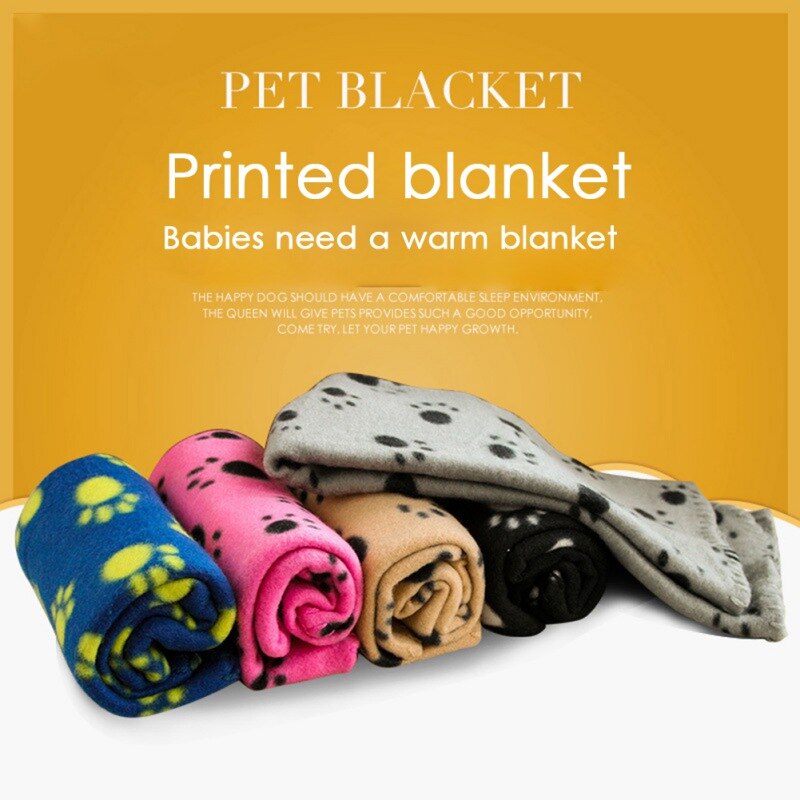 Alfombrilla de lana suave para cama de perro, manta de invierno para Gato , con estampado bonito para cachorro, funda para dormir, toalla, cojín para perros pequeños, suministros