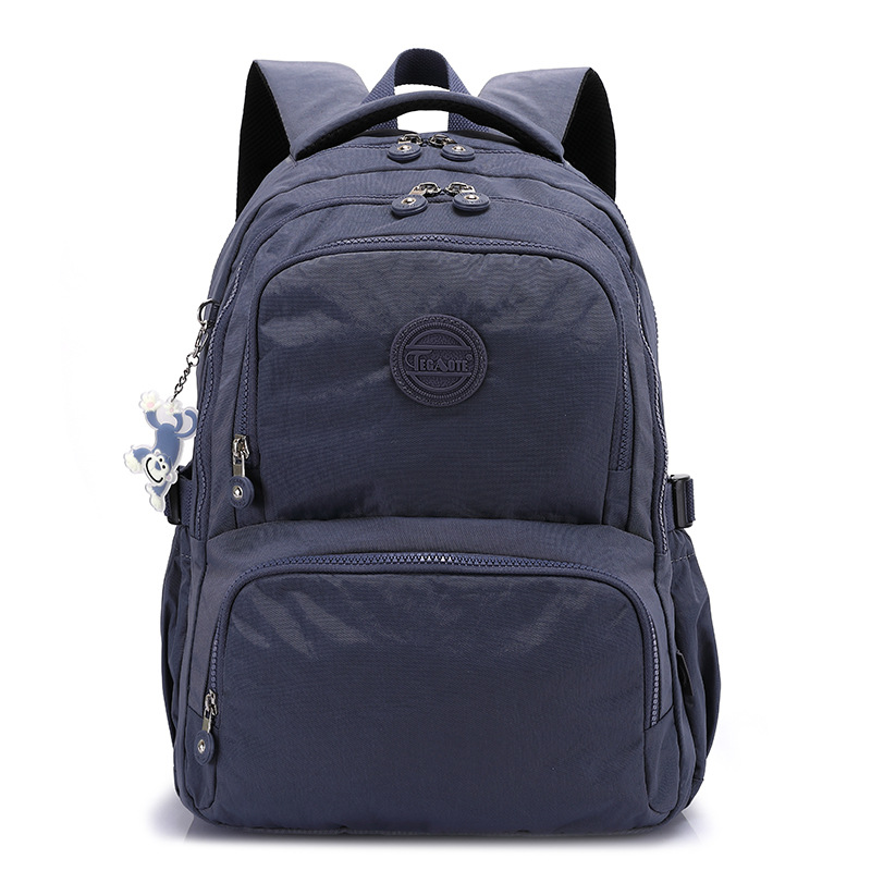 TEGAOTE Men's Backpack Travel Bag Nylon Waterproof Mochila Feminina Bagpack Bolsas School Bags for teenager Boys Children's: 12 inches / Blue