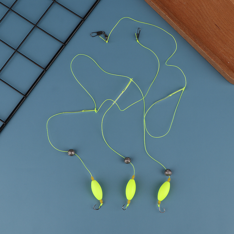 1 Set Size3#-14# Pesca Carp Rigs Fishing Lure Three Hook Fishing Hair Rigs Hook Suspension Anti Bottom Carp Fishing Hook