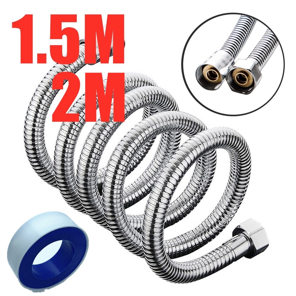 Stainless Steel Shower Hose Pipes Fittings Shower holder Water Pipe For Bath Shower head Bathroom Accessories