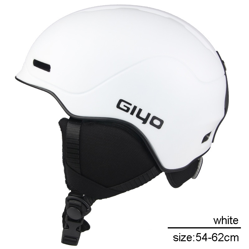 Super Licht Tragbare Ski Helm Für Frauen & Männer Weiß ABS Velours Kopf Sicherheit Schutz Integrierte Winter Warme Ski Reiten Helm