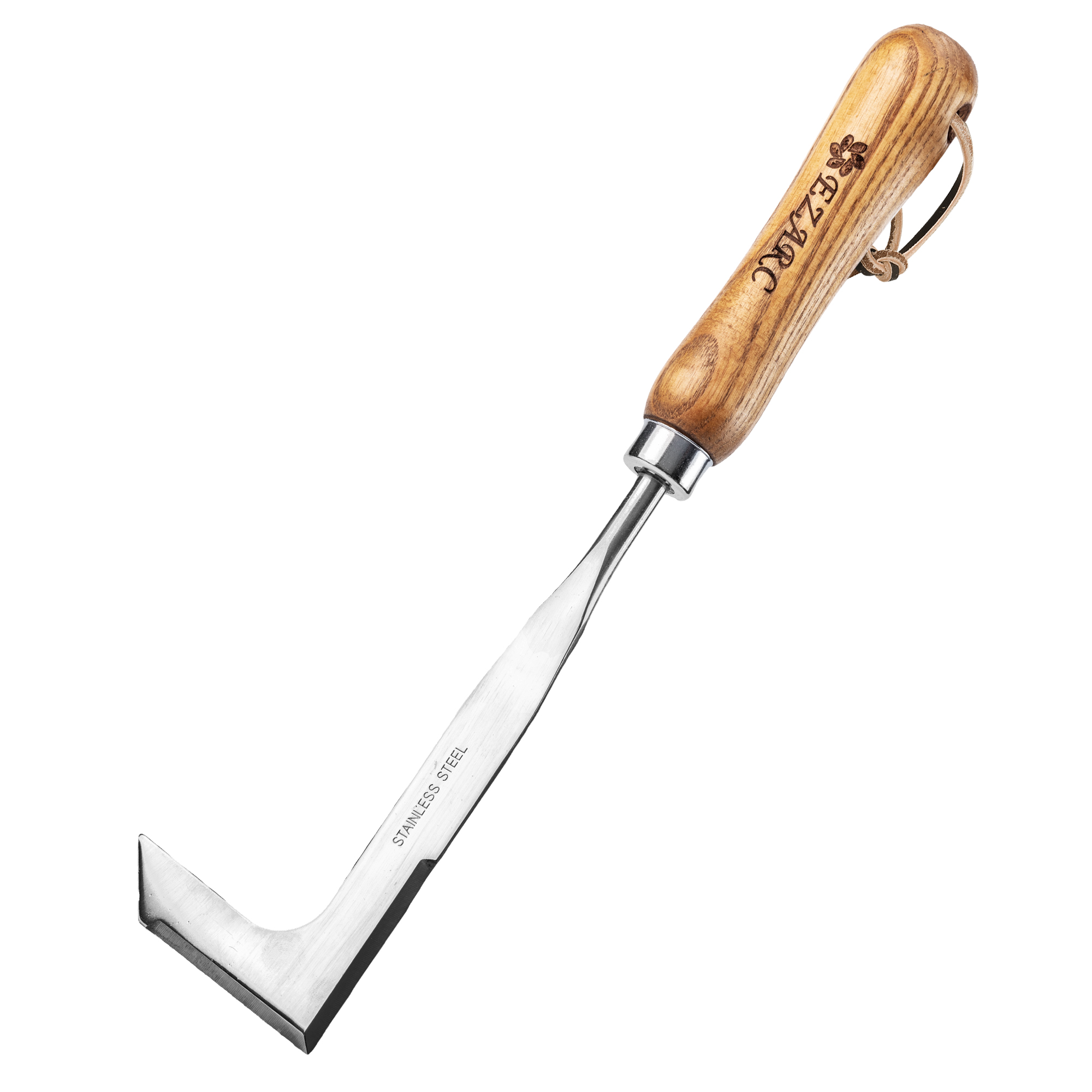 EZARC Crack Weeder, Crevice Weeding Tool, 11.2" Stainless Steel Manual Weeder, L-Shaped Puller Spatula, Weeding Sickle