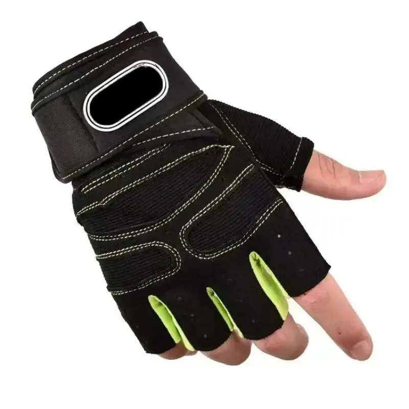 Guantes de gimnasio para hombres y mujeres, guantes de pulsera para levantamiento de pesas, entrenamiento de culturismo, ejercicio deportivo, guantes de ciclismo a prueba de golpes