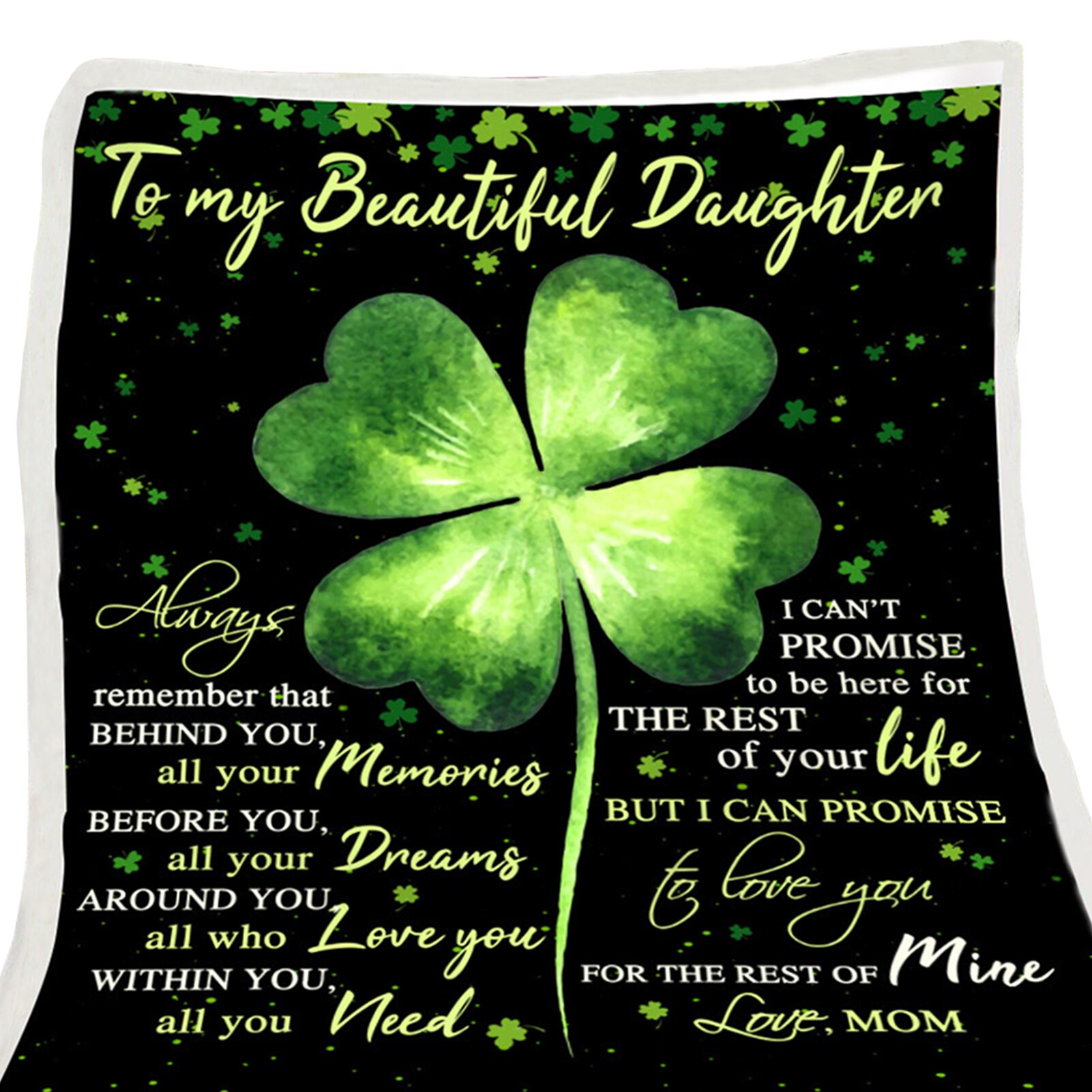 Winter Living Room Throw Blanket Sleeping Cozy Warm Bedroom Envelope Print Birthday Washable With Inspirational Message: F / 130x150cm