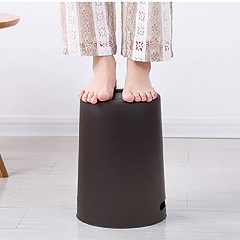 Plastic Trash Can Bathroom Waste Bin Toilet Dustbin Garbage Bin Double-layer Recycling Bucket Garbage Bin