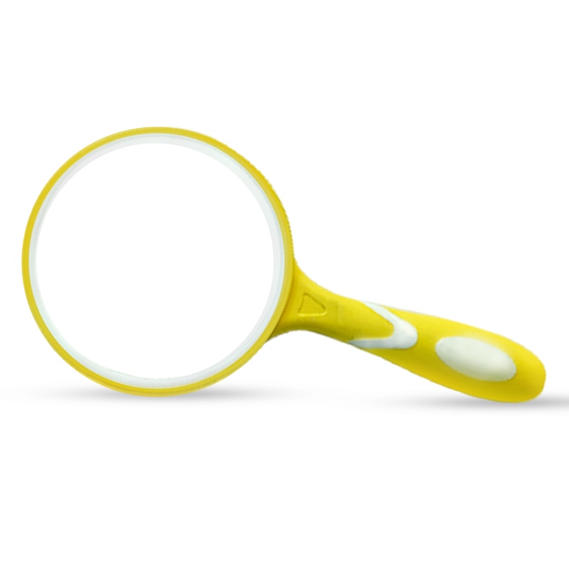 Portable 10X Magnifying Glass 50/65/75/100mm Handheld Magnifier Antique Mahogany Handle Magnifier For Reading Book: Gold / 100mm