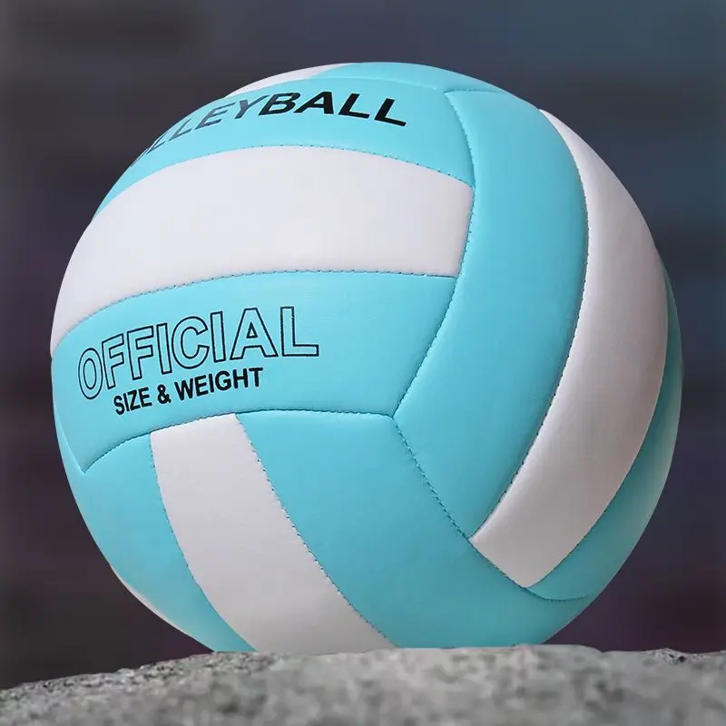 Størrelse 5 volleyball pvc slitesterk eksplosjonssikker treningsspillball høy hoppende maskin søm strandvolleyball