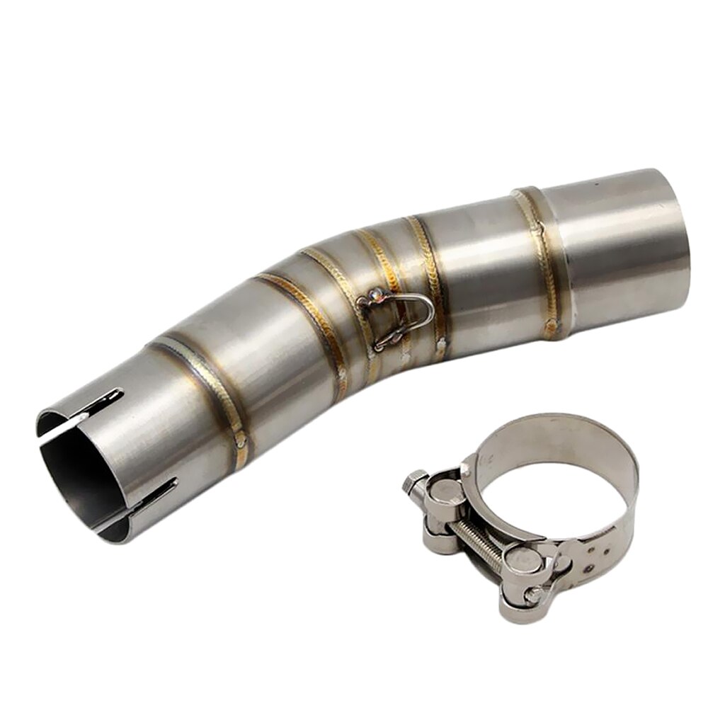 Motorcycle Exhaust Muffler Middle Link Pipe for SUZUKI GSX250R GSXR250, 220mm Length, Durable