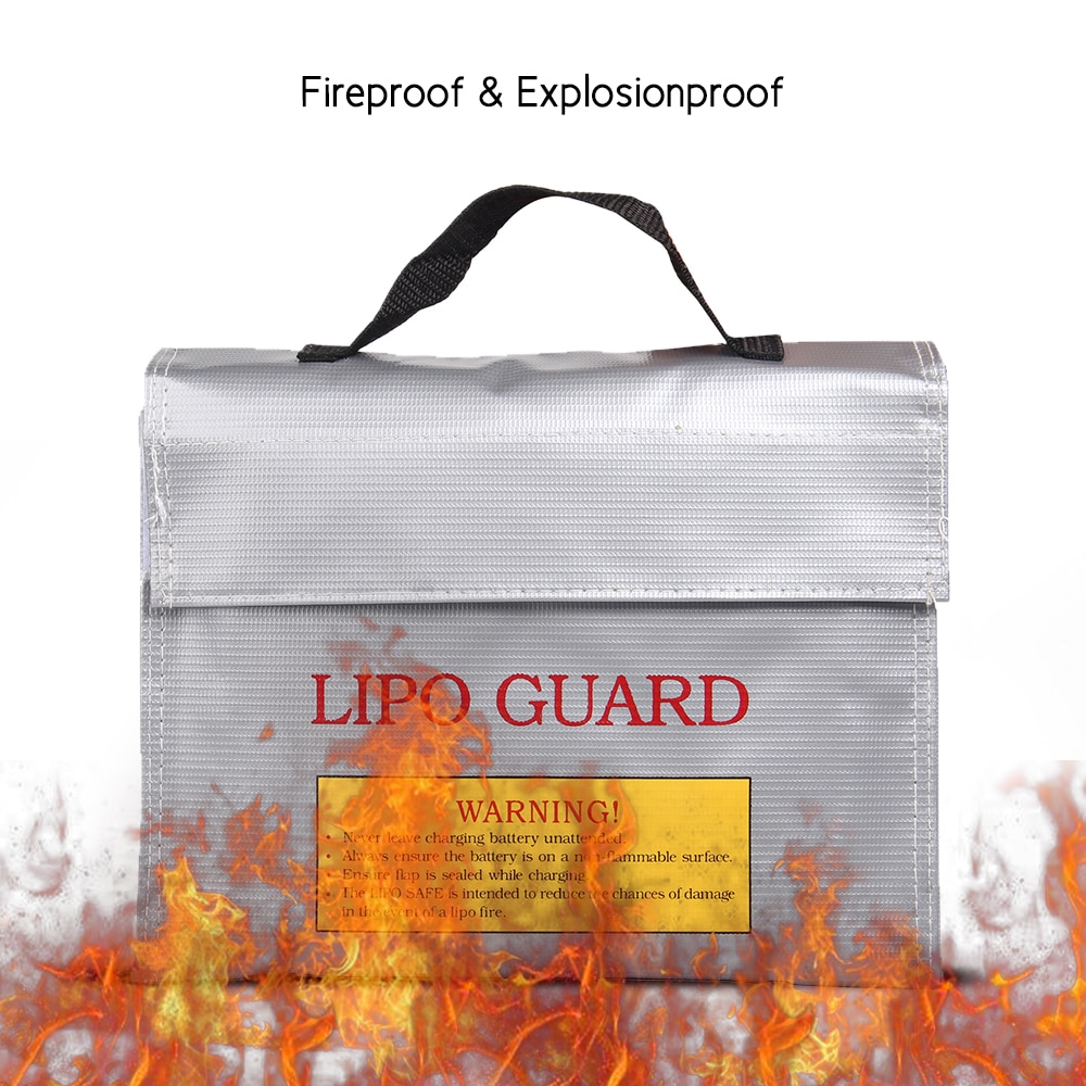 Handheld Brandwerende Explosieveilige Lipo Batterij Veilig Tas Draagbare Hittebestendige Zakje Zak Voor Batterij & Opslag