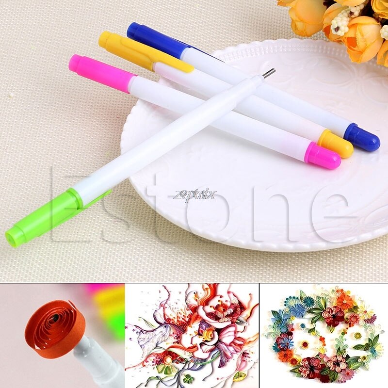 1PC Slotted Paper Quilling Tools Plastic Paper Roll Pen DIY Paper Craft Z11