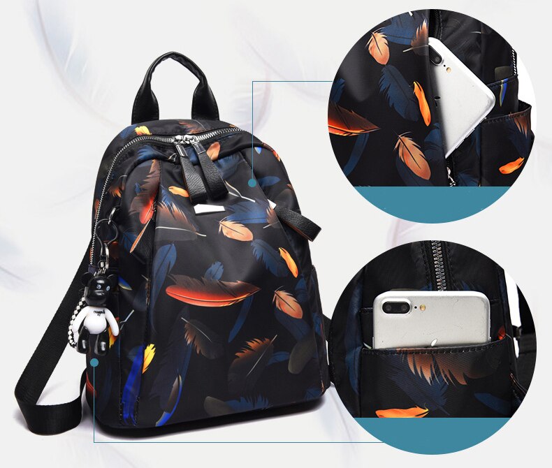 Chuwanglin impressão mochila feminina à prova dwaterproof água saco do estudante lazer mujer feminino saco de escola ao ar livre a110604