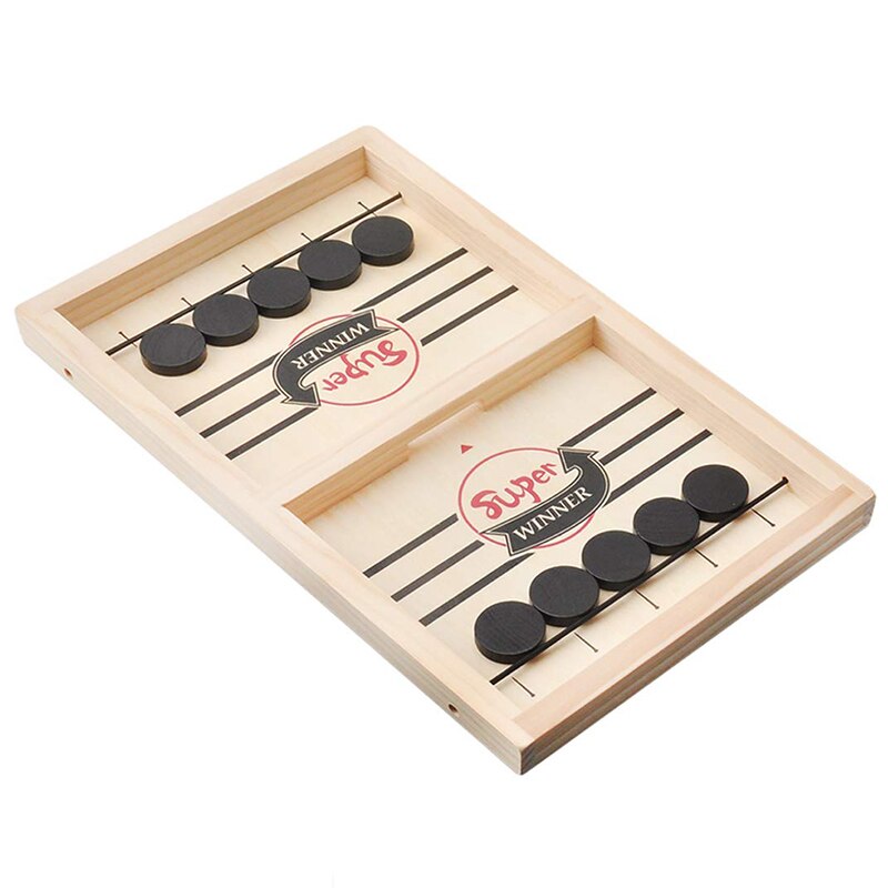Schnelle Schlinge Puck Spiel Eishockey Spiel Kiefer Spielen Schach Holz Eishockey Spiel Schreibtisch-Spiel Schlacht Bord Spiel für Familie: Ursprünglich Titel