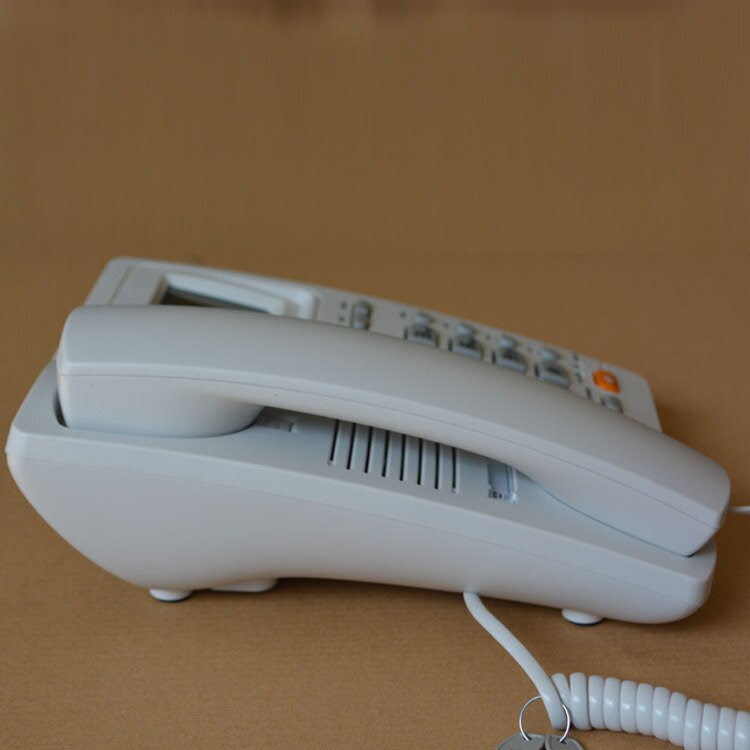Desktop Corded Telephone, Hands-Free Calling, LCD Display, DTMF/FSK Dual System, Wired Landline Phone for Home/Hotel/Office