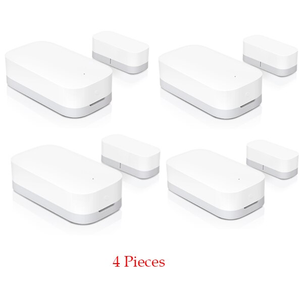 Aqara Smart Deur Raam Sensor Draadloze Verbinding Zigbee App Afstandsbediening Smart Home Werken Met Mijia App Apple Homekit: 4 Pieces