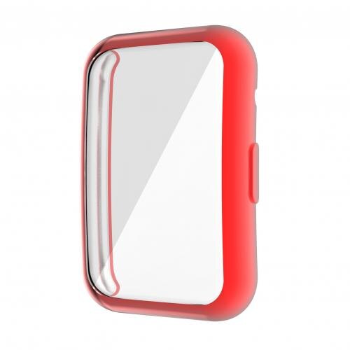 Anti-Kras Full Rand Smart Armband Beschermhoes Cover Voor Huawei Horloge Fit Horloge Accessoire Horloge Beschermhoes Tpu: Rood