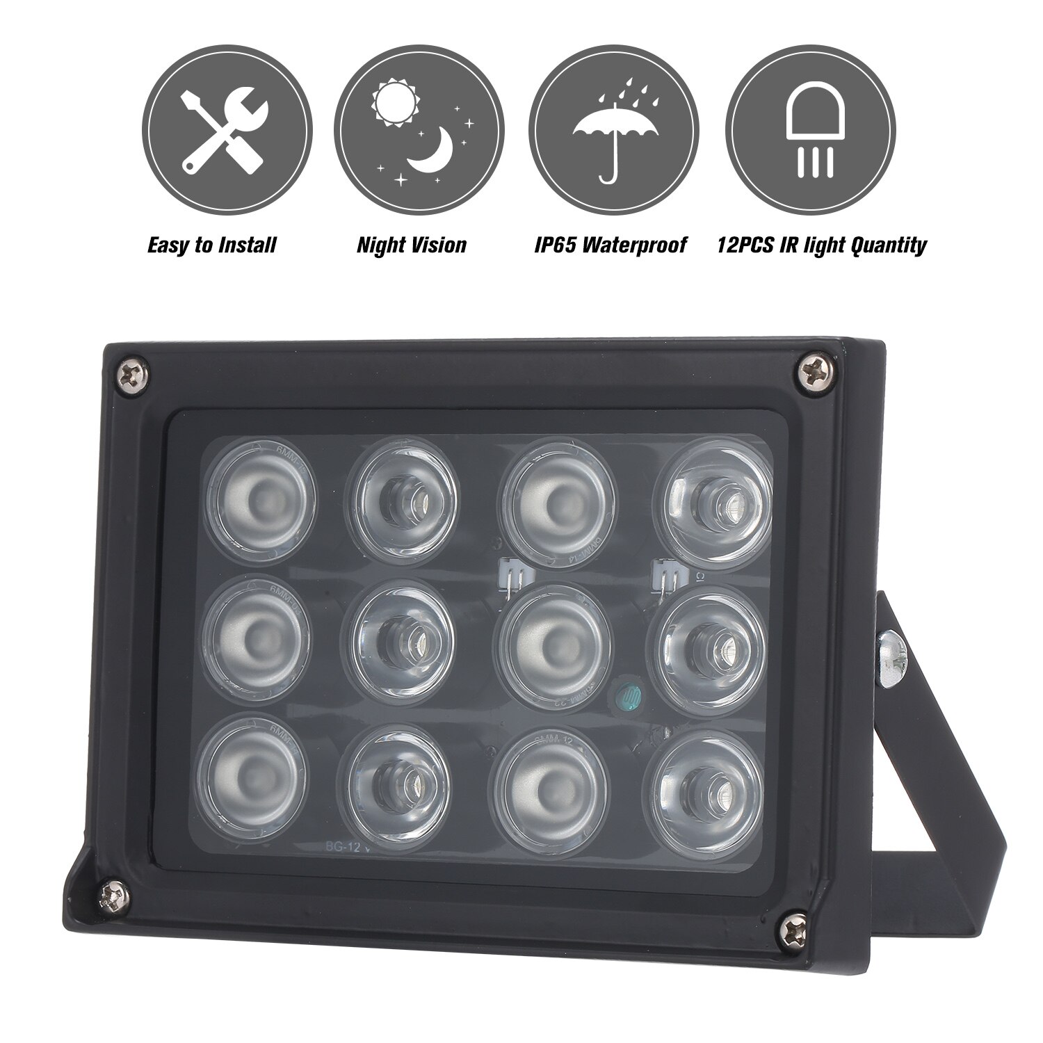 12 LED illuminator Light CCTV 50m IR Infrared Night Vision Auxiliary Lighting Outdoor Waterproof For CCTV Surveillance Camera