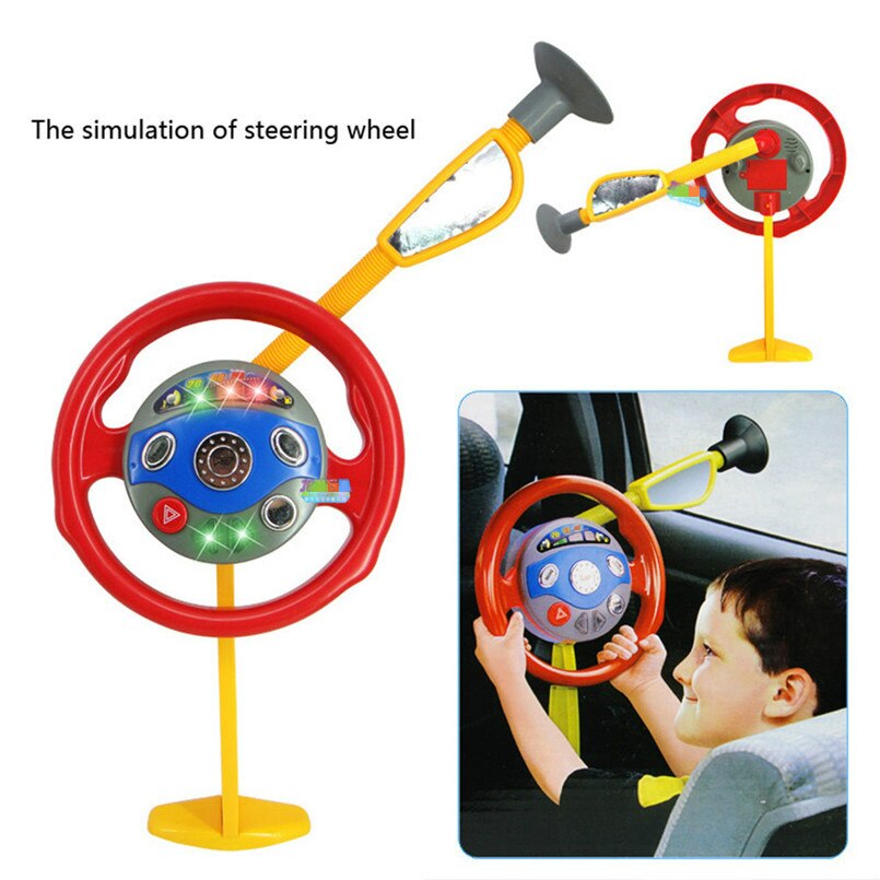 Educational Toys for Children Children Electronic Backseat Driver Car Seat Steering Wheel Toy Game Light Sound Birthday