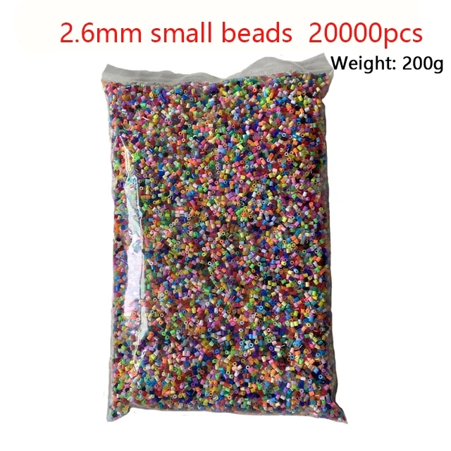 Kit de perles Perler 5mm/2.6mm, ensemble complet de perles Hama avec panneau perforé et fer, Puzzle 3D, jouet de bricolage pour enfants, jouet artisanal fait à la main,: Champagne