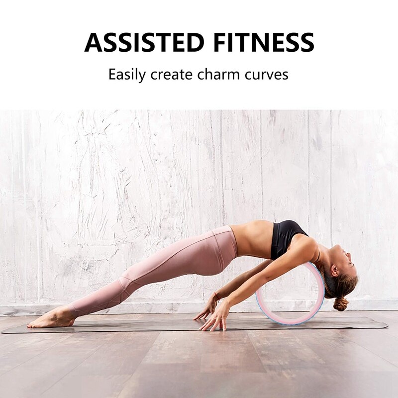 Yoga-rad sport yoga-rad serie besonders robust und perfekt für rückenschmerzen, dehnung, verbesserung von yoga-posen und entspannung der rückenmuskulatur