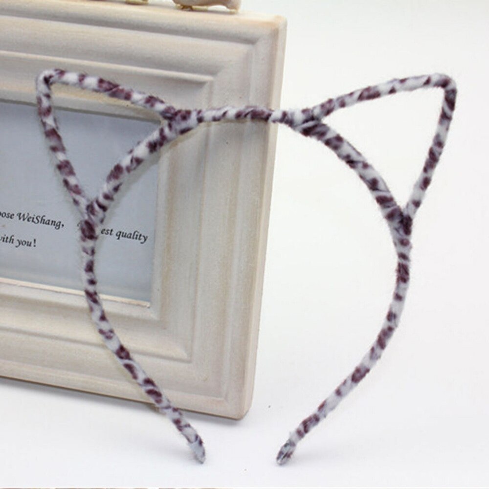 Cat Ear Hair Band Faux Fur Headband Hairbands Fine Hairstyle Decor Furry Hoop Hair Accessories Headwear