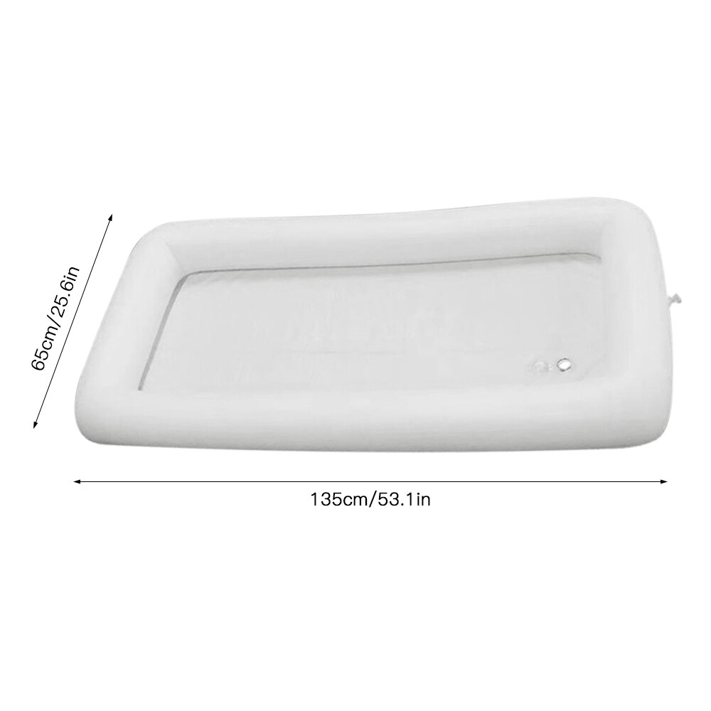 Inflatable Ice Serving Buffet Bar with Drain Plug Salad Drinks Cooler Food Fruit Containers Floating Tray BBQ Inflatable Cooler: Default Title