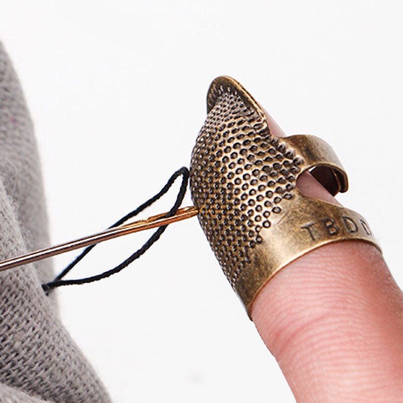 1PC rétro protège-doigts Antique dé à coudre anneau travail manuel aiguille dé à coudre aiguilles artisanat ménage bricolage outils de couture accessoires