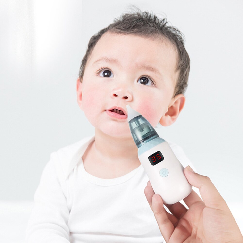 Aspirador Nasal de bebé para recién nacido, limpiador de nariz eléctrico, dispositivo de seguridad con ventosa, accesorios para el cuidado de la salud de bebés